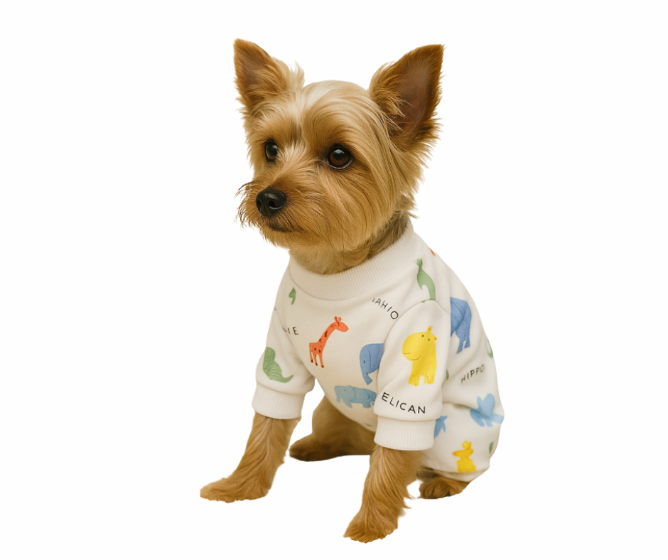 Pijama para Perro Algodón modelo rinoceronte Pequeñas Razas