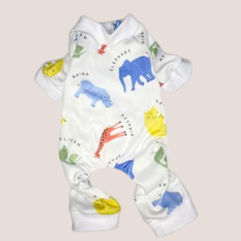 Pijama para Perro Algodón modelo rinoceronte Pequeñas Razas