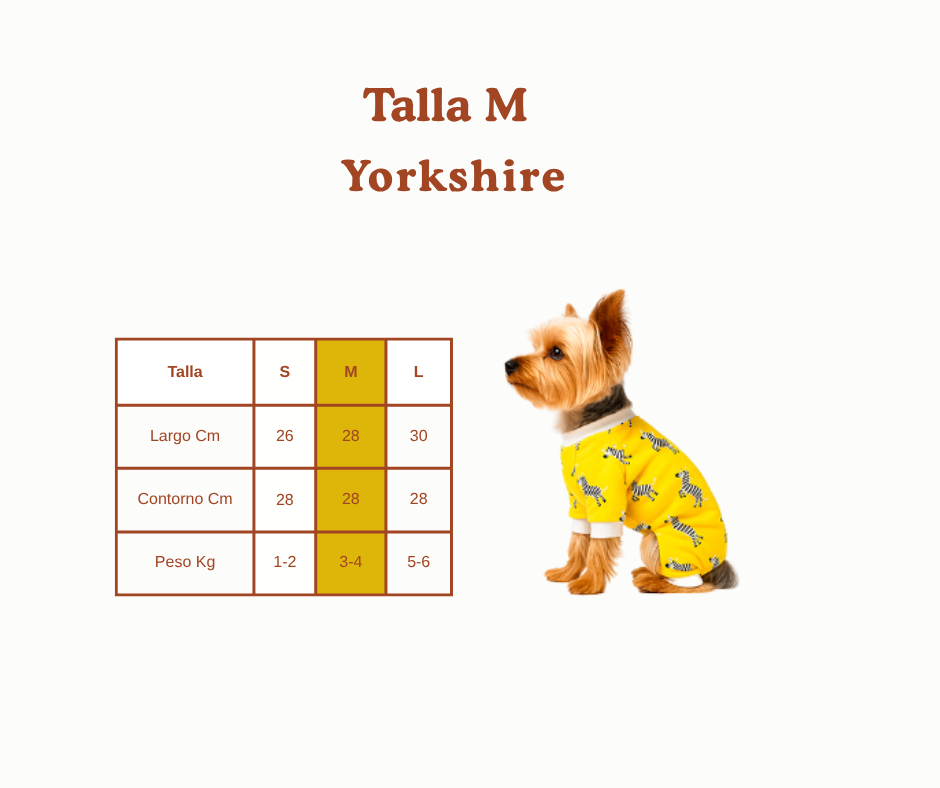 Pijama para Perro cebra Pequeñas Razas