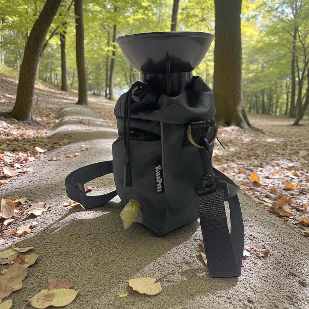 Bolso porta botella gris