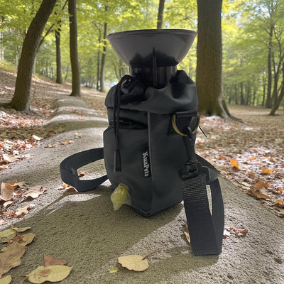 Bolso porta botella gris