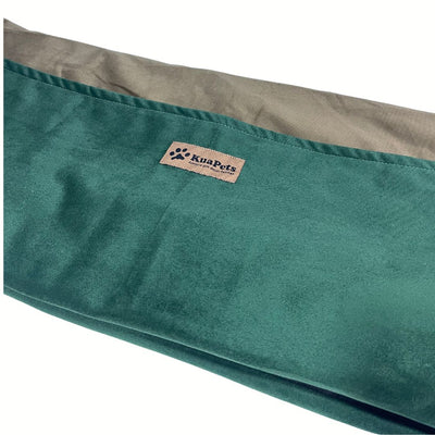 Funda de cama para perros modelo nido color Verde Botella - Cafe