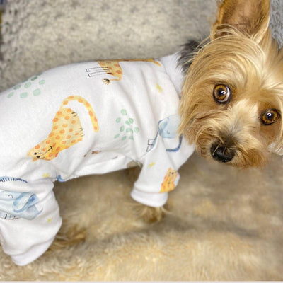 Pijama para Perro Algodón modelo jirafa Pequeñas Razas