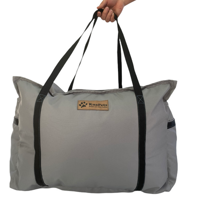 Cama de viaje para perro Kuapets gris
