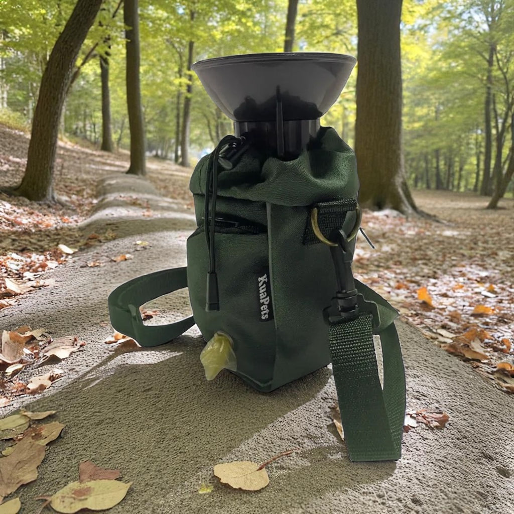 Bolso porta botella verde olivo