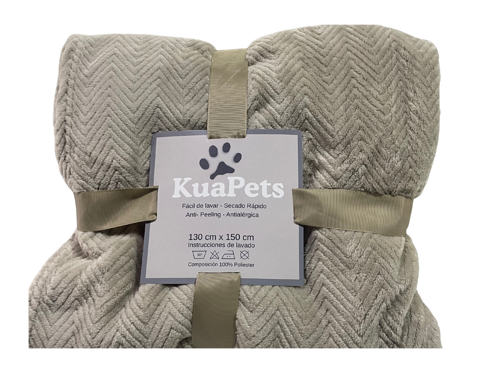 Manta antiestrés beige