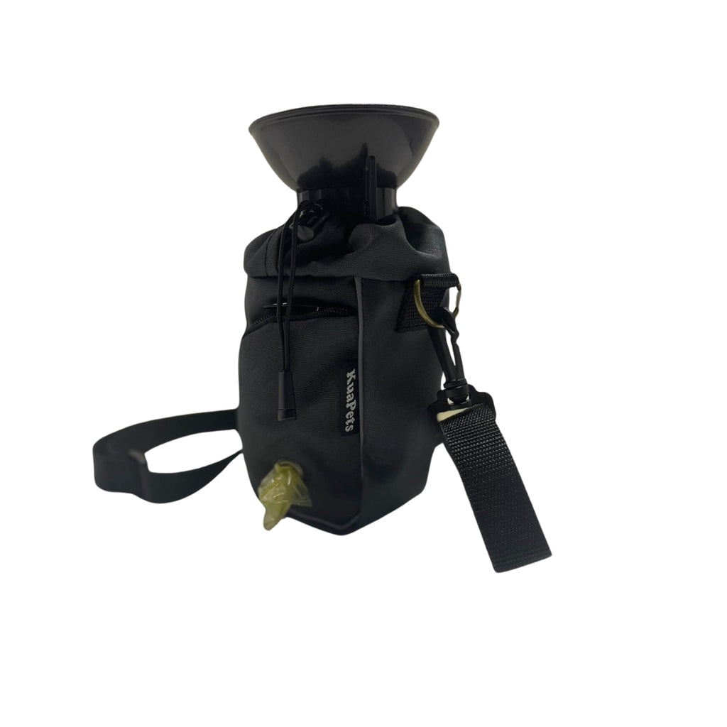 Bolso porta botella negro