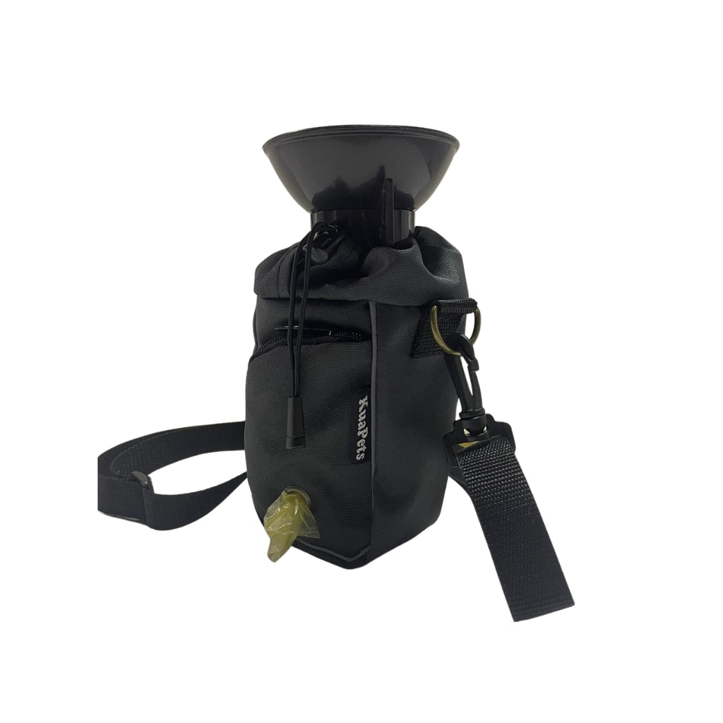 Bolso porta botella negro