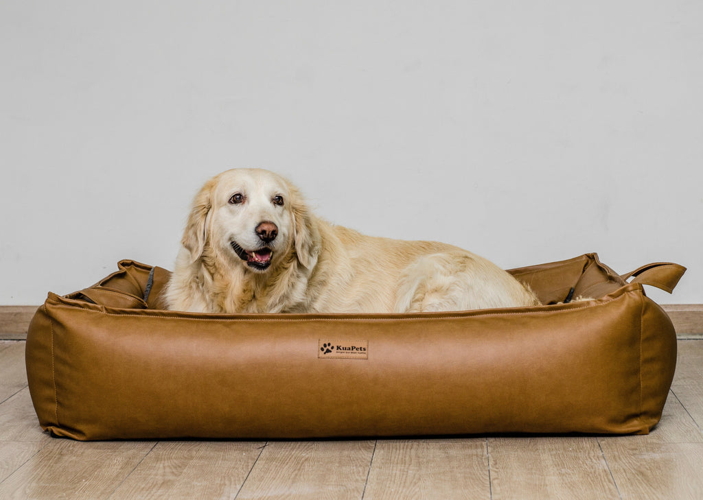 Cama para perro modelo nido Kuapets Camel