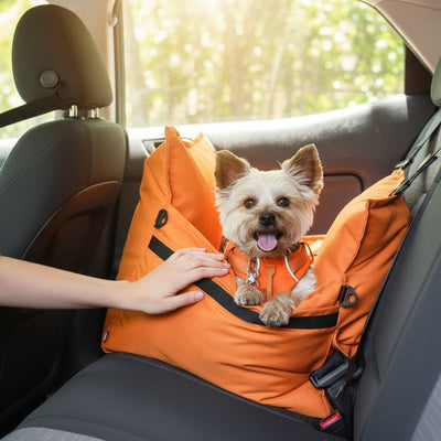 Cama de viaje para perro Kuapets Naranjo
