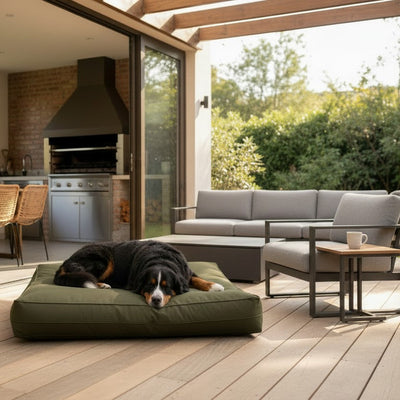 Cama para Perros  Impermeable Modelo Origen | Kuapets - Verde Olivo