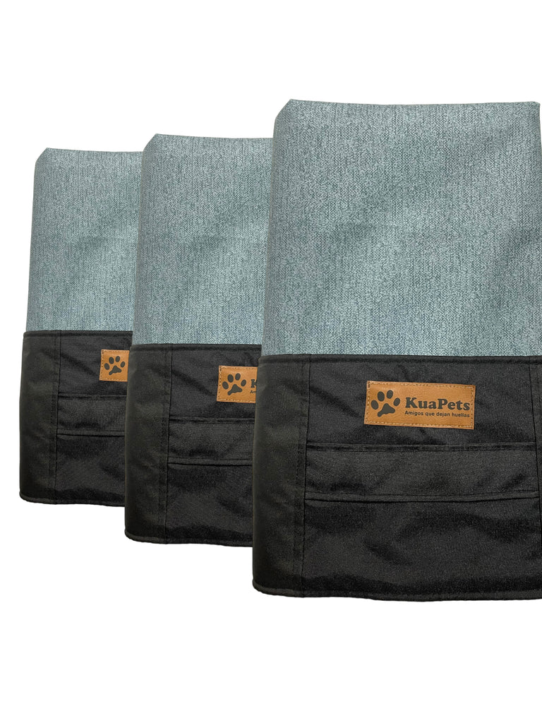 Funda de cama para perros modelo origen Turquesa-negro