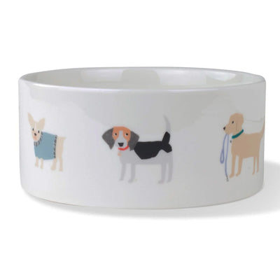 Plato de cerámica para perro 6 tazas happy breeds