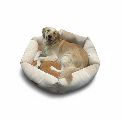 Cama para perro hexagonal Kuapets Beige