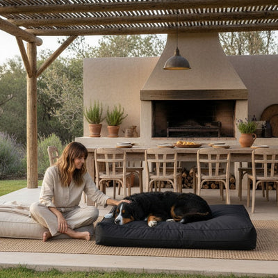 Cama para Perros  Impermeable Modelo Origen | Kuapets - Negro