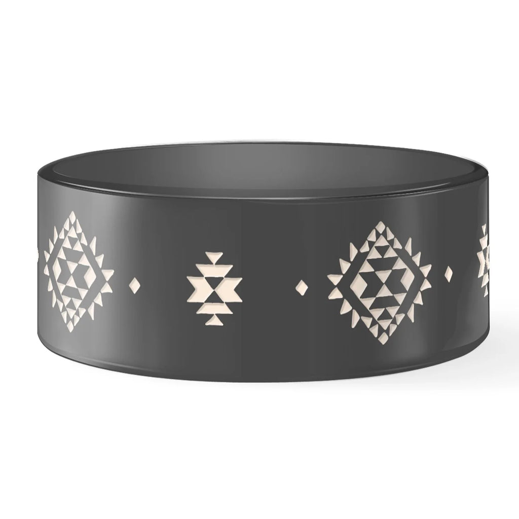 Plato Cerámica para perro 6 Tazas Tribal Charcoal