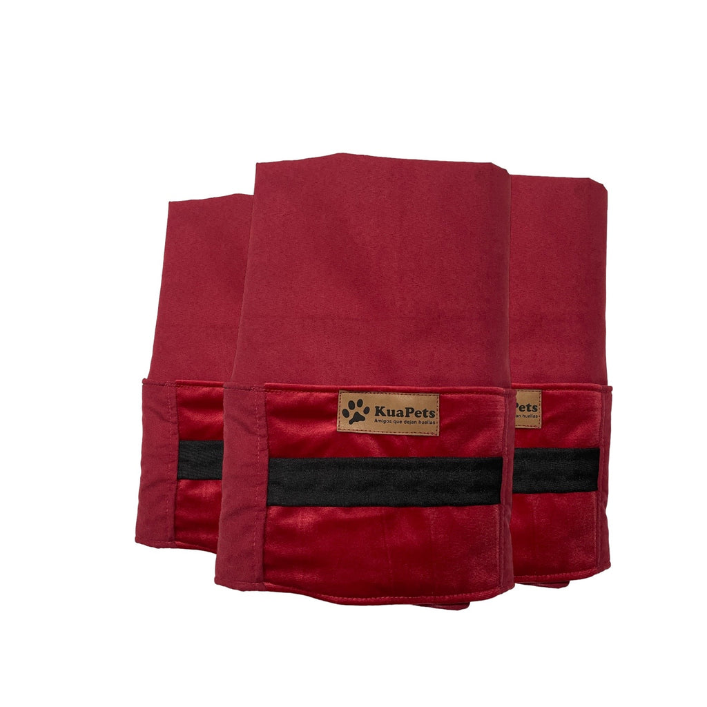 Funda de cama para perros modelo origen carmin