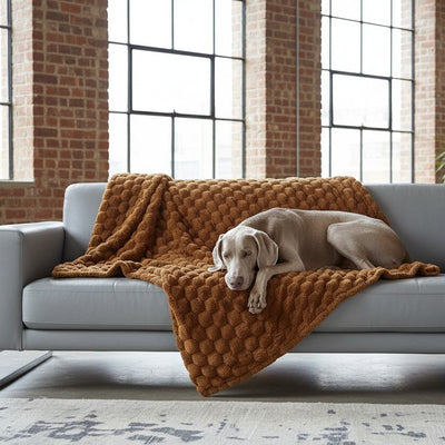 Manta para Perros Velvet  125x150 cm | Warm Copper