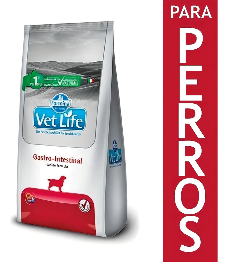 Alimento Vet Life Natural Canine Gastrointestinal para perro todos los tamaños sabor mix de 2 kg