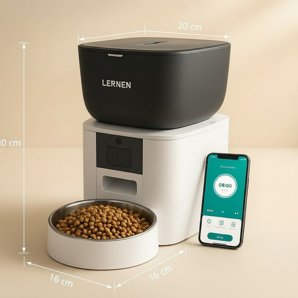 Comedero Automático WiFi con Cámara para Perros y Gatos