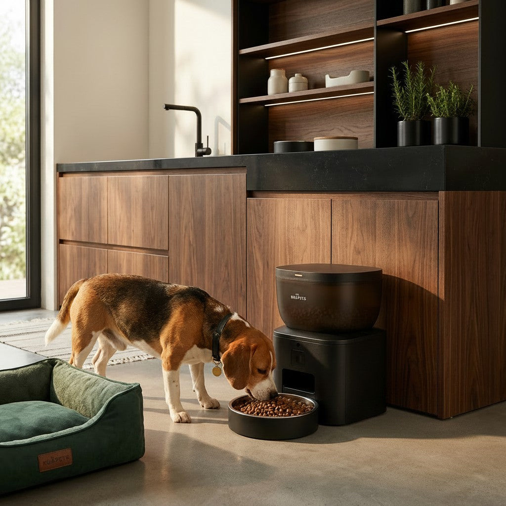 Comedero Automático WiFi con Cámara para Perros y Gatos Black
