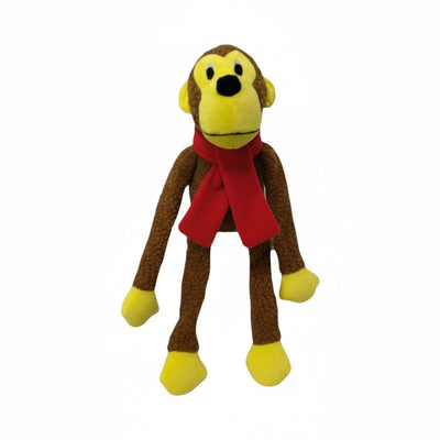 Peluche Monkey con Bufanda – Juguete para Perros