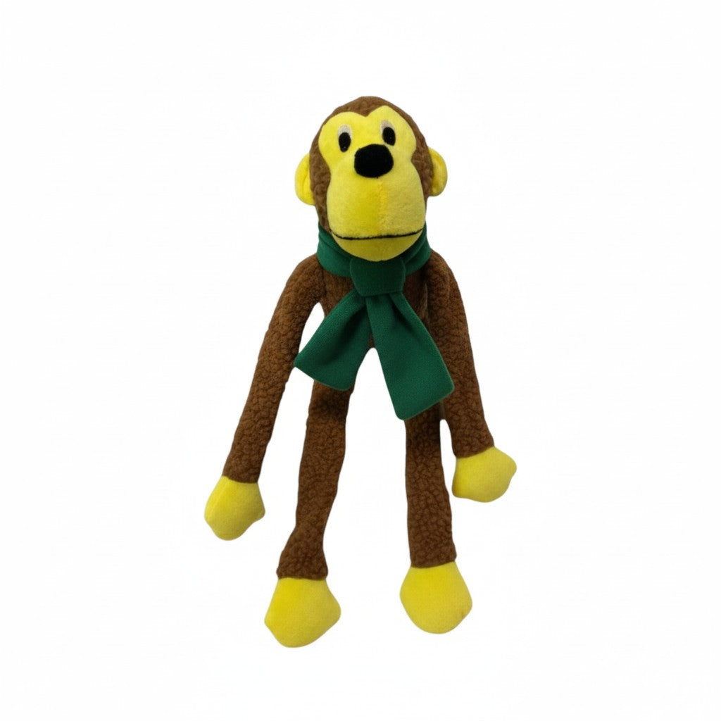 Peluche Monkey con Bufanda – Juguete para Perros