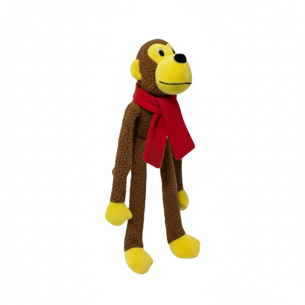 Peluche Monkey con Bufanda – Juguete para Perros