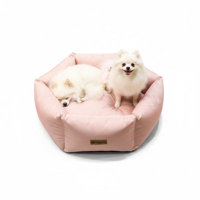 Cama para perro hexagonal Kuapets rosa