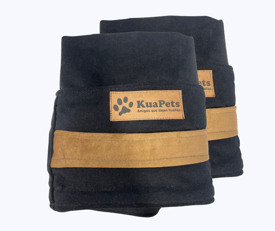 Funda de cama para perros modelo origen negro