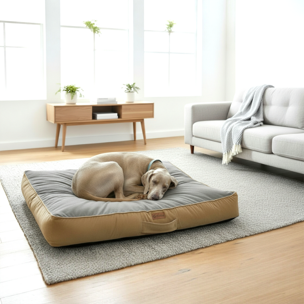 Cama para mascota modelo origen Kuapets gris -cafe