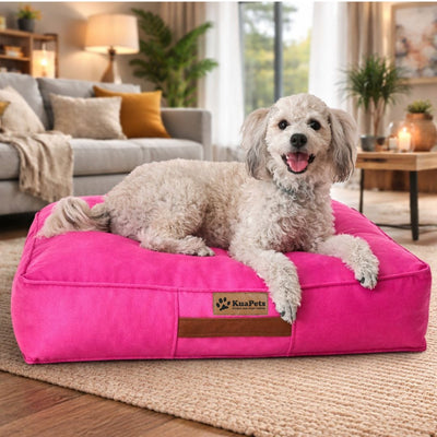 Cama para perro modelo origen Kuapets fucsia