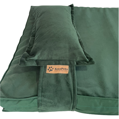 Cama para perros Kuapets Therapy Verde Botella