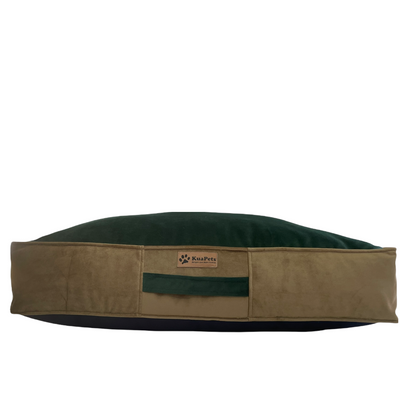 Cama Para Perro Modelo Origen Kuapets Verde Botella - Café