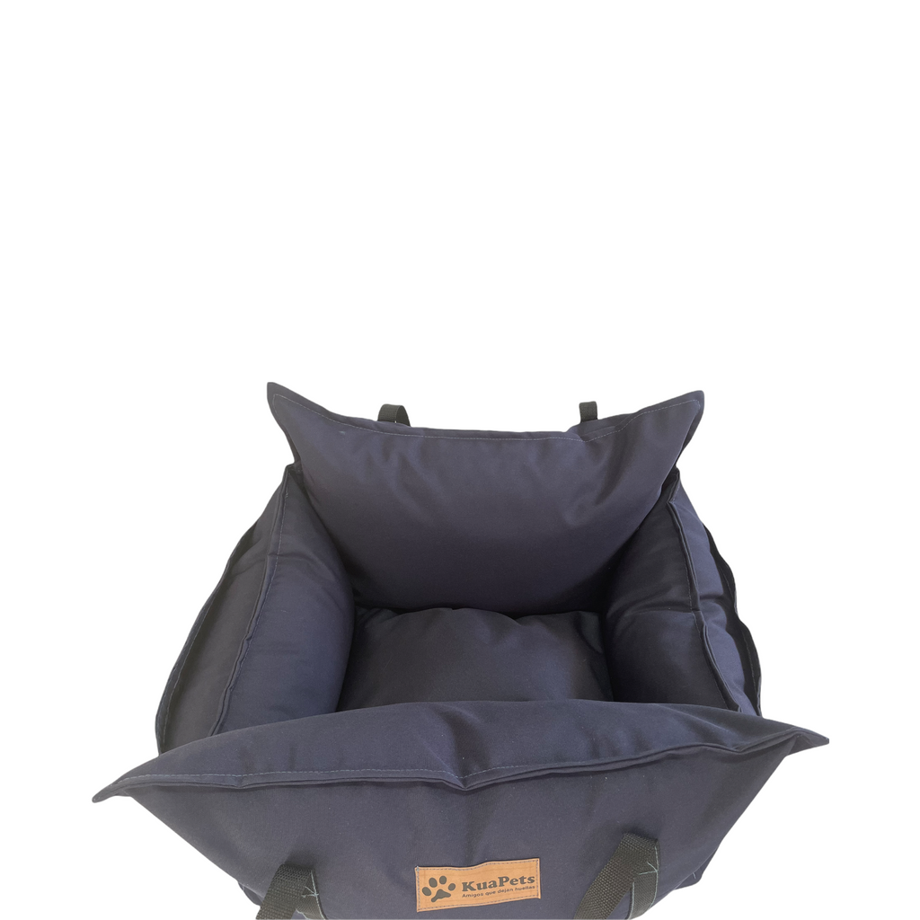 Cama de viaje para perro Kuapets azul marino