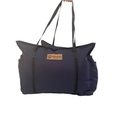 Cama de viaje para perro Kuapets azul marino