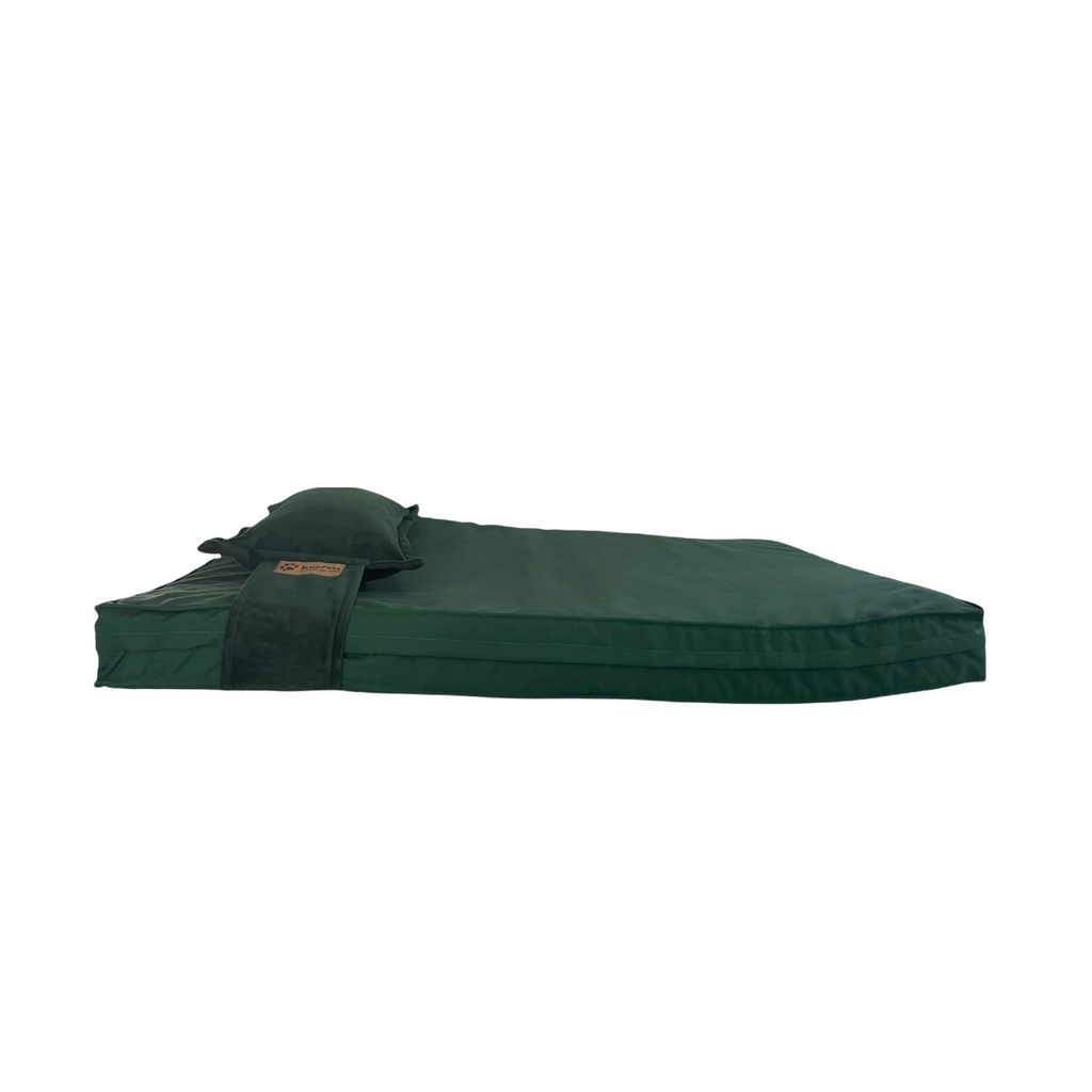 Cama para perros Kuapets Therapy Verde Botella