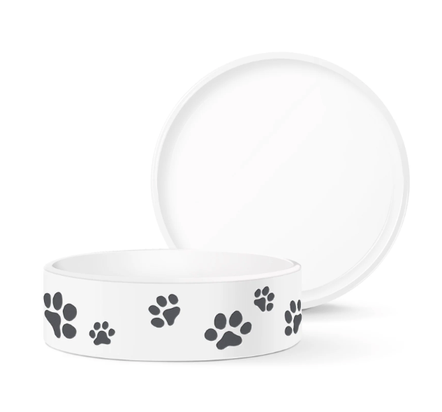 Plato Cerámica para perro Paws 1 taza