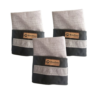 Funda para cama de mascota modelo origen Gris jaspeado - negro