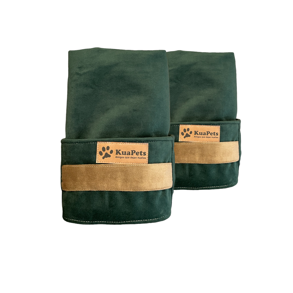 Funda de cama para perros modelo origen verde botella
