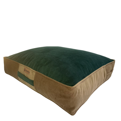 Cama Para Perro Modelo Origen Kuapets Verde Botella - Café