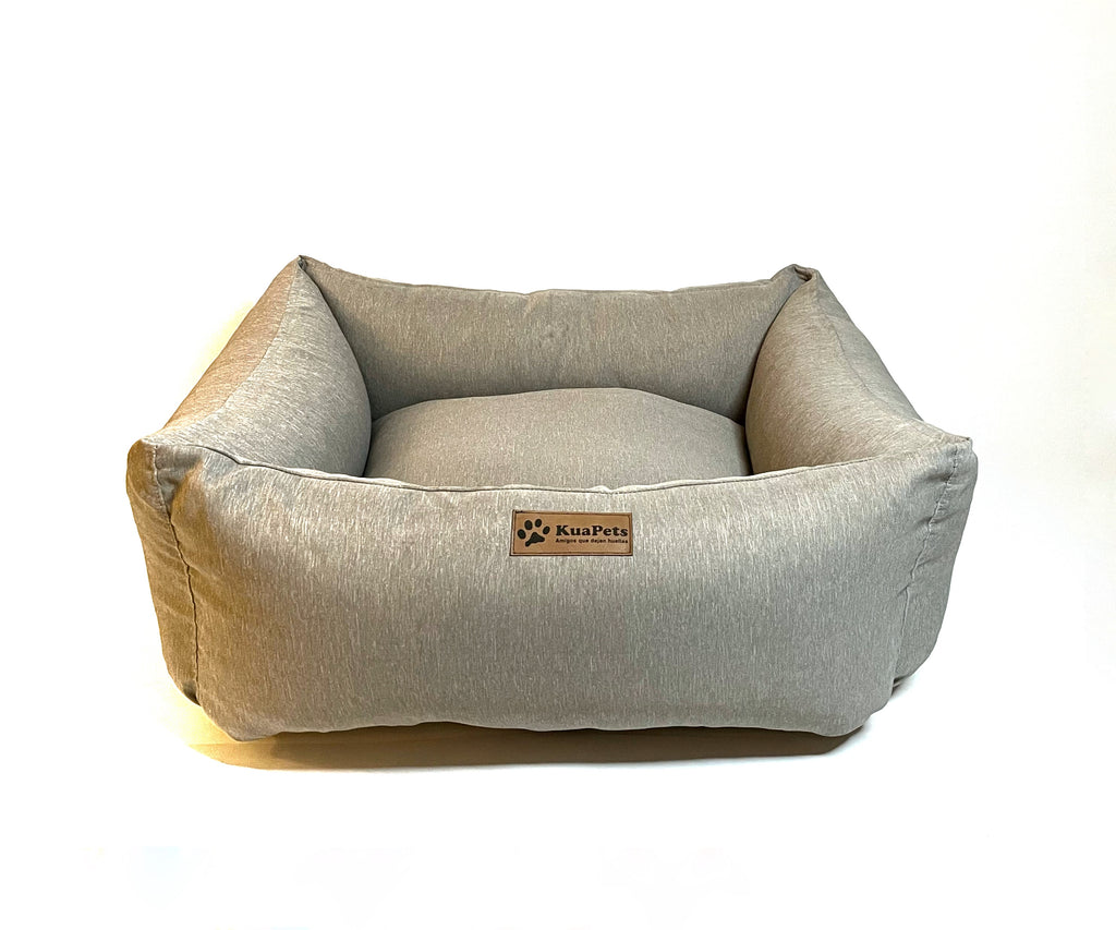 Cama para perro modelo nido Kuapets gris