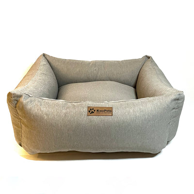 Cama para perro modelo nido Kuapets gris