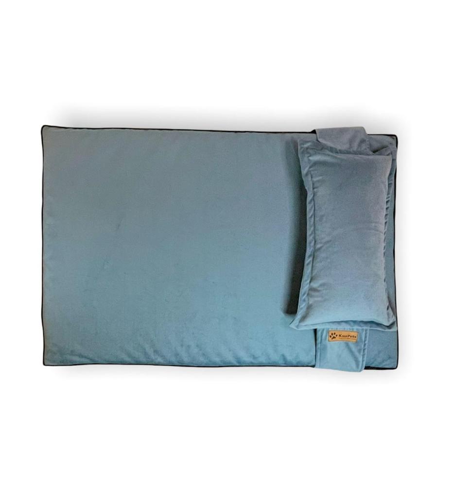 Cama para perros ortopedica modelo Therapy Kuapets azul petróleo