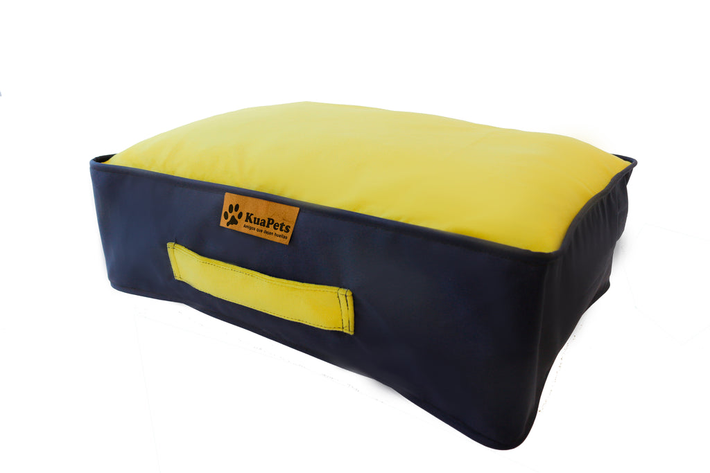 Cama para perro modelo origen  – extra suave y resistente Pistacho - Negro