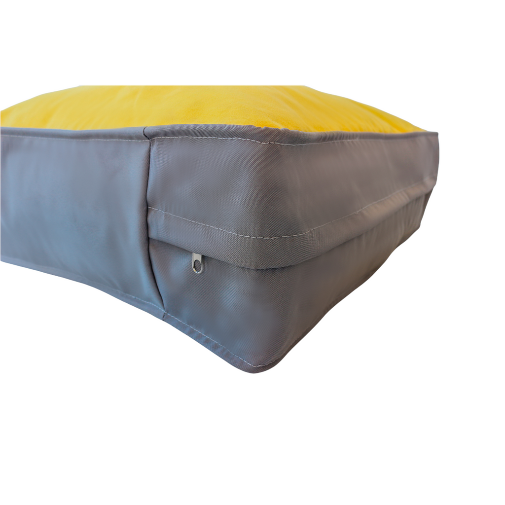 Cama para perro Kuapets amarillo - gris