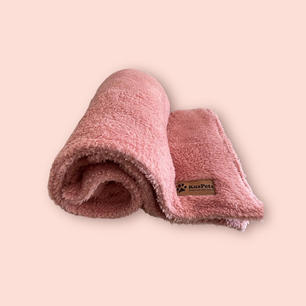 Manta antiestrés color palo - rosa