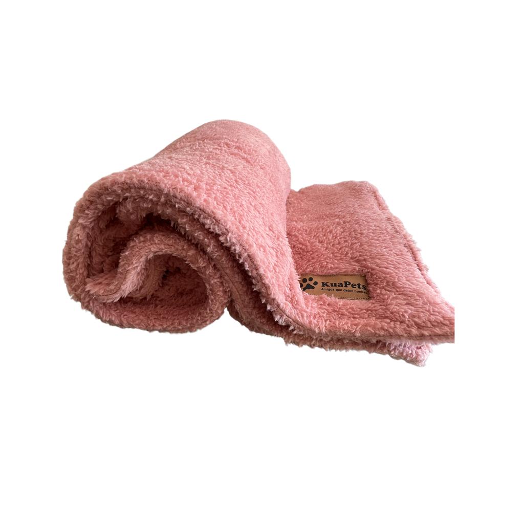 Manta antiestrés color palo - rosa