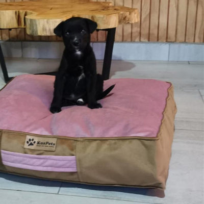 Cama Para Perro Modelo Origen Kuapets Palo Rosa - Café
