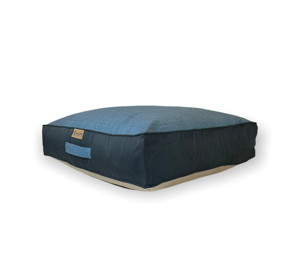 Cama para mascota modelo origen Kuapets azul jeans - negro